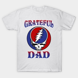 เสื้อยืดท็อป แบบนิ่ม พิมพ์ลาย Grateful Dad Honesty Shop แฟชั่นยอดนิยม สําหรับผู้ชาย