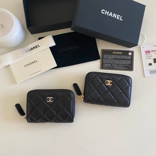 Chanel Classic Card holder Lamb Skin Original ดีสุด  หนังแท้แกะทั้งใบ