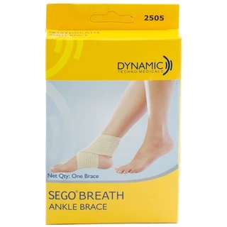 Dynamic อุปกรณ์ป้องกันข้อเท้า พยุงข้อเท้า ที่รัดข้อเท้า เฝือกพยุงข้อเท้า ผ้ารัดข้อเท้า สีครีม 1 ชิ้น