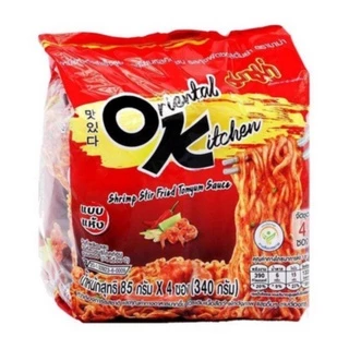 ครบทุกรส>>มาม่า OK ออเรียนทัลคิตเชน 80 กรัม (แพ็ค4ซอง) มีหลายรส บะหมี่กึ่งสำเร็จรูปMama OK Oriental Kitchen มาม่าโอเค
