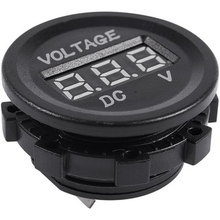 แผงมิเตอร์วัดแรงดันไฟฟ้าดิจิตอล DC 12V-24 V สำหรับรถจักรยานยนต์