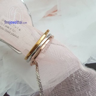 Finejewelthai แหวนทองคำขาว-แหวนทอง-แหวนพิ้งค์โกลด์-แหวนเงินแท้/ White Gold-Gold-Pink Gold-Ring-R135800(ราคาต่อ 1 วง)