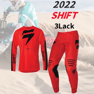 Shift 2022 เสื้อกีฬาแขนสั้น และกางเกง 5 สี คุณภาพสูง สําหรับขี่จักรยานยนต์ Mtb Motocross