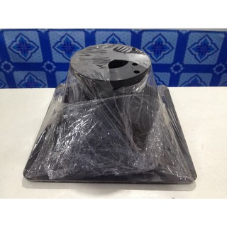 ปากดอกลำโพงเสียงแหลม พลาสติก ไฟเบอร์กลาส ปากกว้าง 10"x10" นิ้ว 25x25 cm. รูกว้าง 2 นิ้ว (ปากขี้วัว)