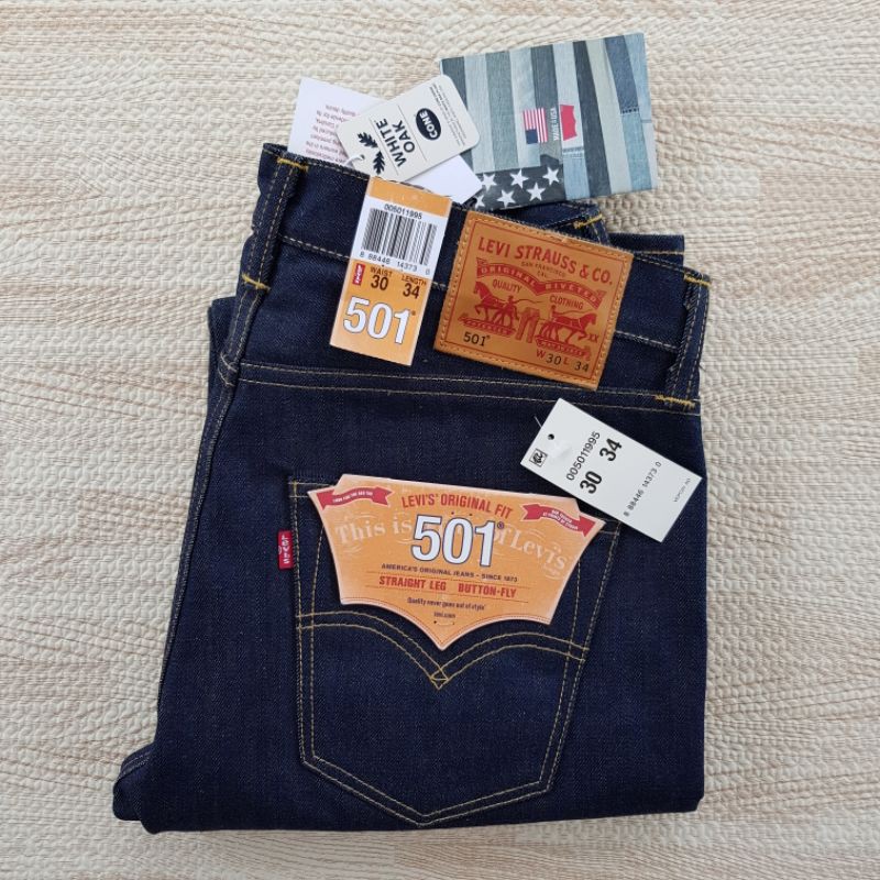 Levi's 501 ริมแดง ผ้าดิบ Made in USA