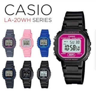 casio แท้💯% 💥ลดถูกที่สุด💥 นาฬิกาข้อมือเด็กและผู้หญิง สายยาง รุ่น LA-20WH