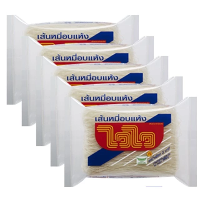 ไวไว เส้นหมี่อบเล็ก 180 กรัม 1แพ็คมี 5ห่อ