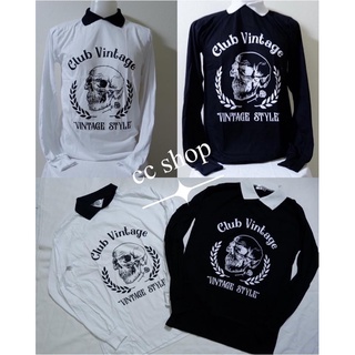 เสื้อยืดคอปกแขนยาวClub Vintage