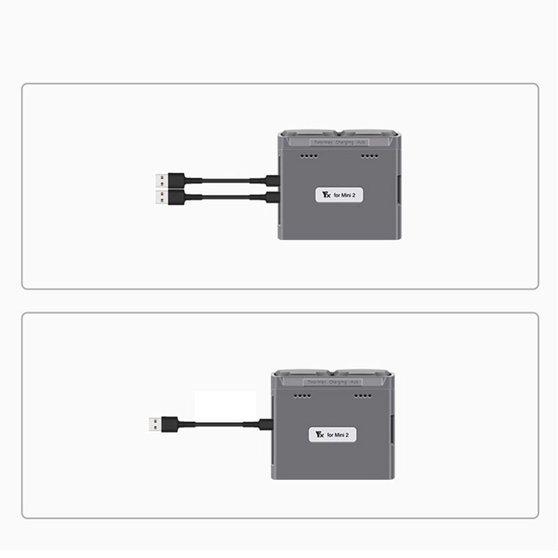 ฮับที่ชาร์จแบตเตอรี่ USB สองทาง สําหรับโดรน DJI Mini 2 Mini SE