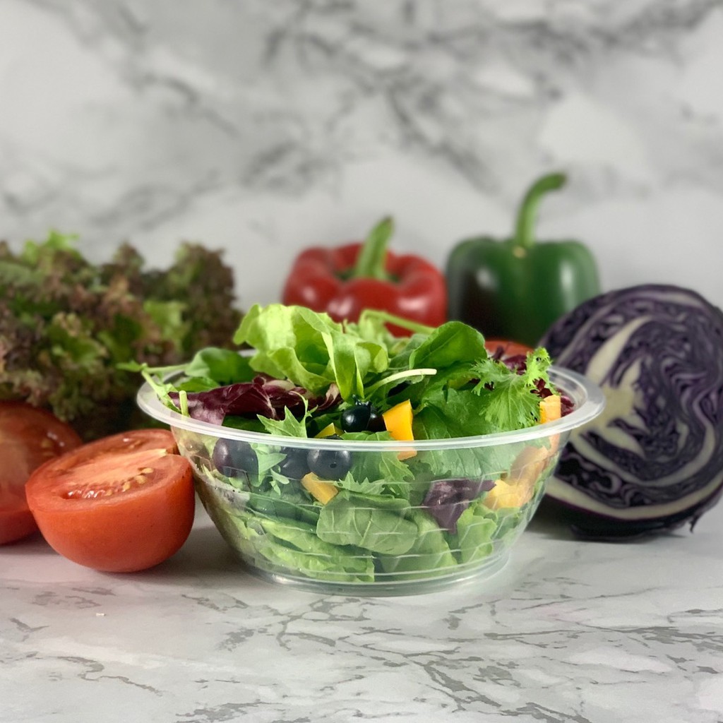 ชามพลาสติกPP (เบอร์45) ชามบะหมี่ ชามก๋วยเตี๋ยว ถ้วยข้าว (ไม่มีฝา) 50ใบ/แพ็ค