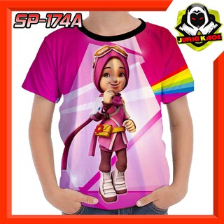 เสื้อยืด พิมพ์ลายการ์ตูน Yaya Boboiboy