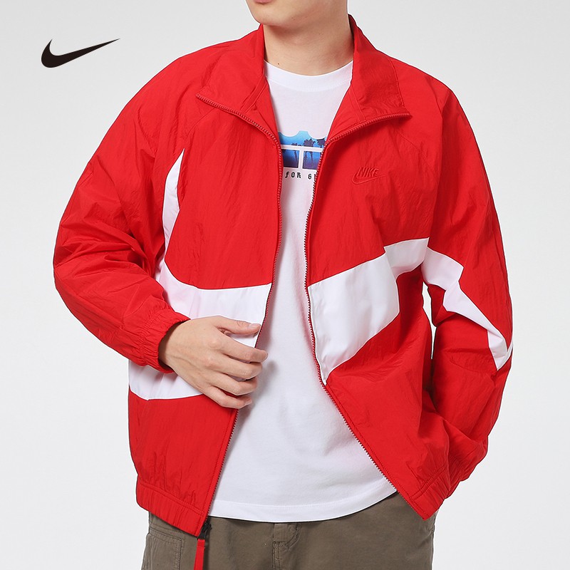 Nike jacket men's new big logo big hook casual sportswear tide AR3133-658 | Shopee Thailand