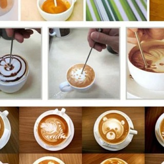 ปากกาสแตนเลสวาดลวดลายบนกาแฟ *สินค้าพร้อมส่ง*