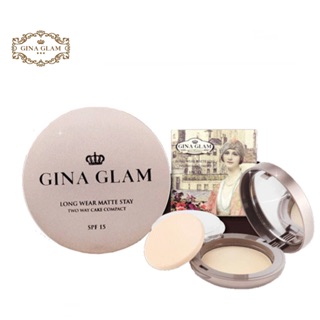 Gina Glam Long Wear Matte Stay Two Way Cake Compact Powder SPF15 G40