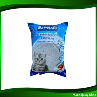 ทรายแมว กลิ่นแอปเปิ้ล 10 ลิตร เซฟแพค Savepak Cat Sand Apple ทราย ทรายสัตว์ ทรายสัตว์เลี้ยง