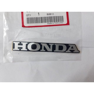 สติ๊กเกอร์HONDA100มม. สีเทาพื้นดำ ติดครอบข้างดรีมSUPER CUB 1ชิ้น 86102-KZV-T00ZD อะไหล่เเท้เบิก💯%