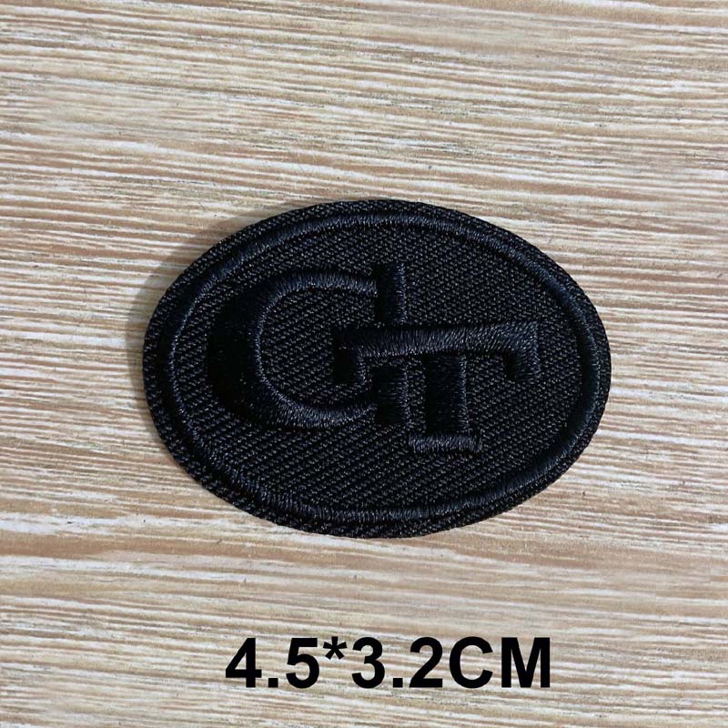 1pcs “SPORTS” “CLUB” ป้ายเย็บปักถักร้อยสีดํา Applique สติ๊กเกอร์ Self-Adhesive Patch,Easy Paste หรือตัดเย็บบนกระเป๋าเป้สะพายหลัง ราคา ถูกที่สุด ดีลบีเคเค แกลเลอรีภาพที่ 3
