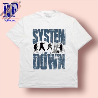 ROUNDคอลูกเรือNeckเสื้อยืดแขนสั้น ผ้าฝ้าย พิมพ์ลายวงดนตรี SYSTEM OF A DOWN SOAD FIRE TOGETHER สไตล์วินเทจ สําหรับผู้ชาย