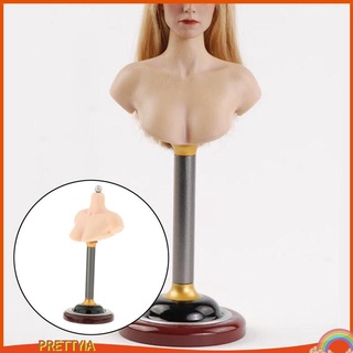 1/6 Male Female Bust Stand Half Bust Base Stand Platform PVC Model for Wigs