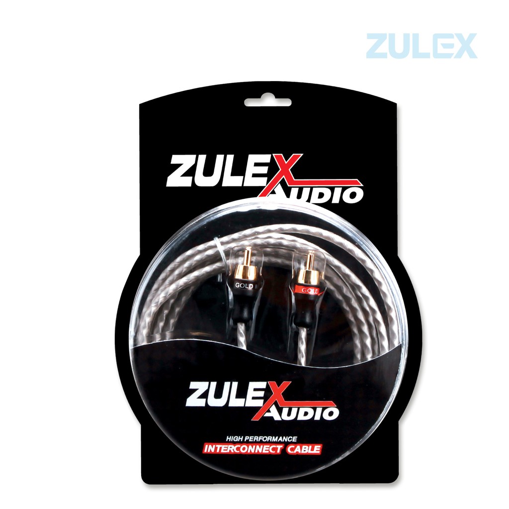 Zulex สายสัญญาน RCA Audio  รุ่น ZX-803 ยาว 3 เมตร หัวต่อดิไซด์สั้นแข็งแรงชนิด 6 กลีบ(แบบใบพัด) RCA เ