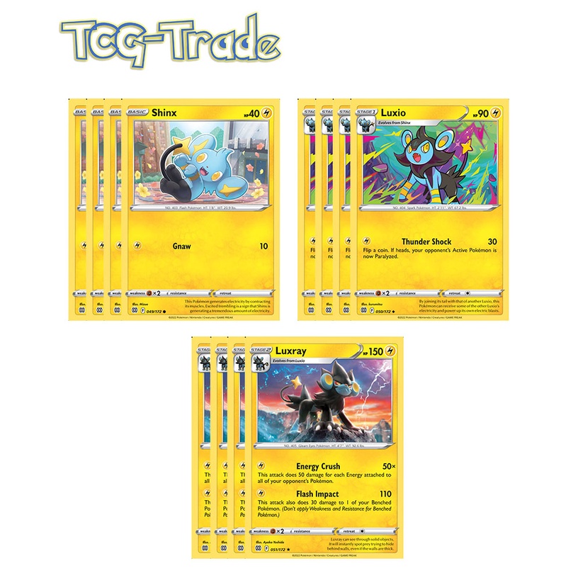 [ส่วนของนักเตะโปเกมอน] Play Set - BRS 51 Luxray Line Playset - การ์ดโปเกมอน