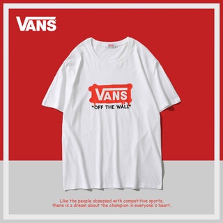 Vans Vance เสื้อยืดแขนสั้นลําลอง ผ้าฝ้าย พิมพ์ลาย แฟชั่นฤดูร้อนS-5XL