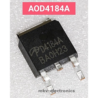 (1ตัว) AOD4184A , D4184 , MOSFET N-CH 40V 50A TO-252 (รหัสสินค้า M00297)