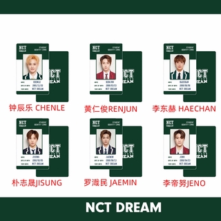 เอ็นซีที NCT DREAM RENJUN JENO HAECHANJAEMIN JISUNG CHENLE Student Identity Card