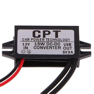 Supb Dc 12 V To 5 V 3a Double 2 Usb To Auto อุปกรณ์ควบคุมพลังงานไฟฟ้าสําหรับรถยนต์แรงดันไฟฟ้า