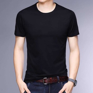เสื้อกีฬาแขนสั้น เบา ยืดหยุ่น ใส่สบาย เสื้อยืดคอกลมแขนสั้นแฟชั่น