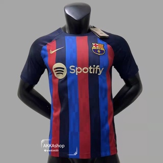 เสื้อฟุตบอล บาเซโลน่า ชุดหย้า เกรดแฟนบอล ปี 2022/23 Barcelona Home Jersey 2022/23 ( AAA )