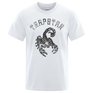 T-shirt  เสื้อยืดแขนสั้นลําลอง ผ้าฝ้าย ทรงหลวม ขนาดใหญ่ พิมพ์ลาย Trapstar London Co-Branded แฟชั่นสตรีท สําหรับผู้ชายS-5