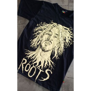 เสื้อยืด พิมพ์ลาย Bob marley roots reggae jatimaika