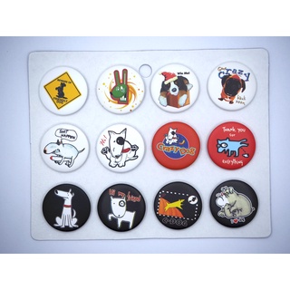 เข็มกลัด 3.2cm/4.4cm Animals  สัตว์  หมา  dog  Badge