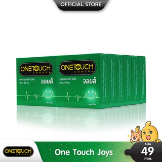 Onetouch Joys ถุงยางอนามัย ฟิตกระชับ เข้ารูป ผิวเรียบ ขนาด 49 มม. บรรจุ 12 กล่อง (36 ชิ้น)