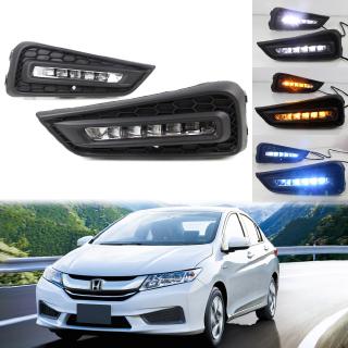 ไฟวิ่งกลางวัน LED OEM สไตล์ไฟวิ่งกลางวัน สำหรับ Honda City 2014-2016 DRL