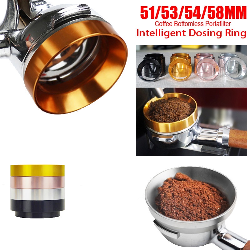 [จัดส่งในประเทศ] แหวนอลูมิเนียมอัจฉริยะ สําหรับทํากาแฟเอสเปรสโซ่ บาริสต้า 51 53 54 58 มม.