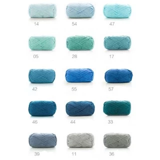 Happynest ไหมพรม คอตตอนนม milk cotton yarn 4 ply (สีขาว ครีม น้ำตาล เทา ดำ)