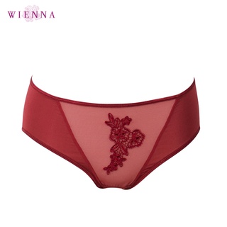 WIENNA Collection CHARMED กางเกงชั้นในครึ่งตัว  DU22413  สีดำ สีแดง