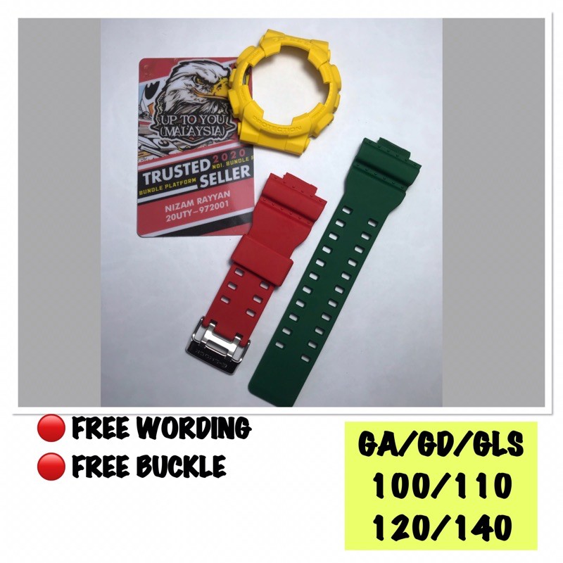 BNB GSHOCK GA100 GA110 GA120 GA140 GD100 GD120 GD110 GLS100 RASTA (CUSTOM)