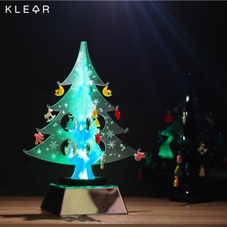 KlearObject Christmas Tree with light ต้นคริสต์มาสมีไฟ ต้นคริสต์มาสอะคริลิค ต้นคริสต์มาสปลอม ของตกแต่งวันคริสต์มาส มีไฟ