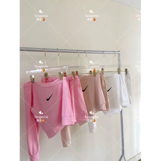 พร้อมส่ง🔥🔥SALE Set nike ปาดไหล่ สีพาสเทล