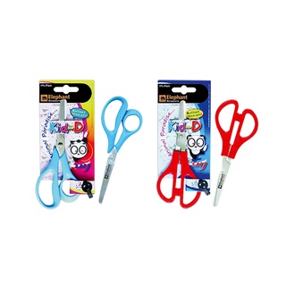 ตราช้าง กรรไกรแฟนซี รุ่น KID-D แพ็ค 4 เล่ม คละสี101360Elephant Fancy Scissors Assorted Color #KID-D x 4 Pcs