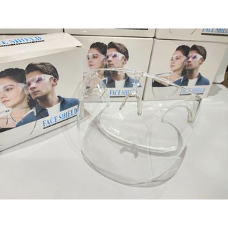 face Shield เฟส ชิว หน้ากากกันฝุ่นละออง ละอองน้ำ  พร้อมส่ง รุ่นหนา 39 บาท