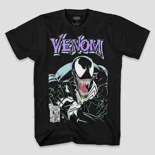 T-shirt  เสื้อยืดแขนสั้น พิมพ์ลายกราฟฟิค Venom สําหรับผู้ชาย สีดําS-5XL