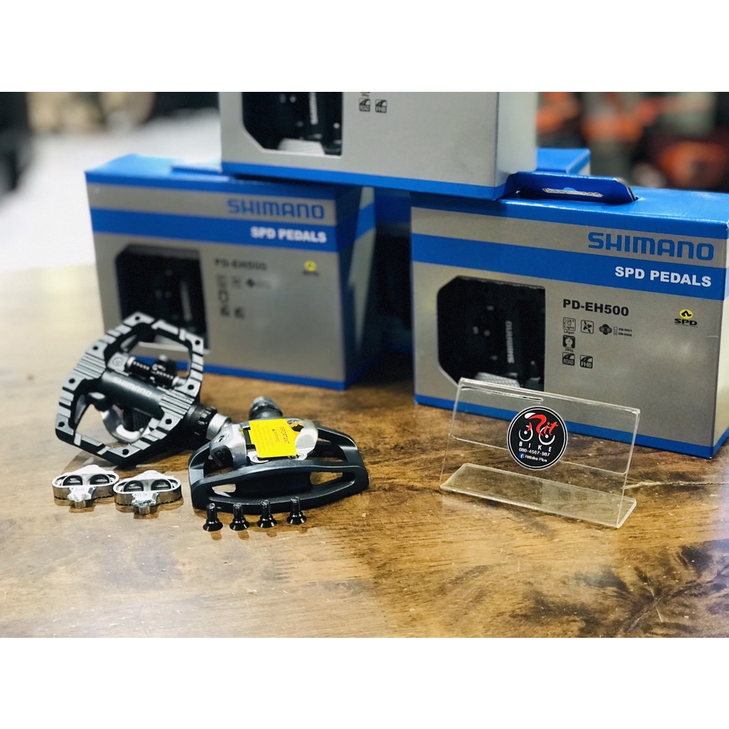 (โค๊ดส่วนลด) บันไดจักรยาน SHIMANO PD-EH500 SPD พร้อมคลีท  บันไดสำหรับจักรยานไฮบริดประสิทธิภาพสูง(ของแท้บริษัท) - รูปที่ 6
