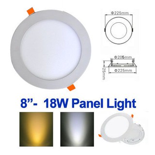 LED PANEL LIGHT 18W โคมพาแนลแบบฝัง 8" ทรงกลม