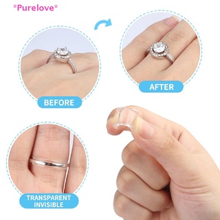 Purelove&gt; ใหม่ อุปกรณ์ซิลิโคนใส ปรับขนาดแหวน 8 ขนาด มองไม่เห็น