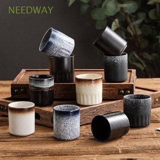 Needway แก้วมักเซรามิก แฮนด์เมด สไตล์ญี่ปุ่น สําหรับใส่ชา เครื่องปั้นดินเผา อาหารเอเชีย