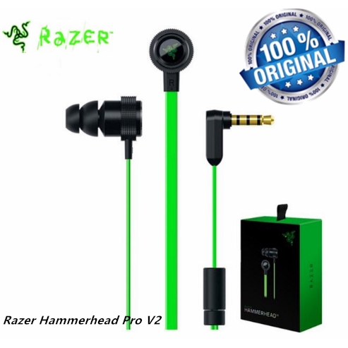 Original Razer Hammerhead Pro V2 Gaming Earphone Wired ห ฟ งสำหร บเล นเกม Earbud Headphone Headset With Microphone Shopee Thailand